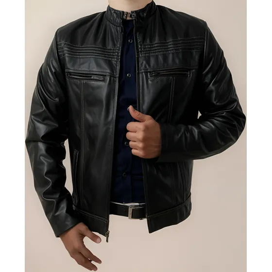 Chamarra De Borrego Hombre Lujo Y Moda En Piel Modelo Rober