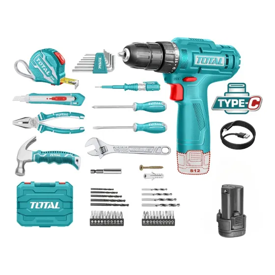 Set De Herramientas Con Taladro 12v S12 89pcs - Thkthp10892