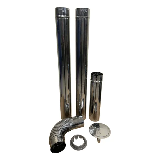 Kit Chaminé Para Fogão A Lenha N1 N2 N3 2,5mts Em Inox 430