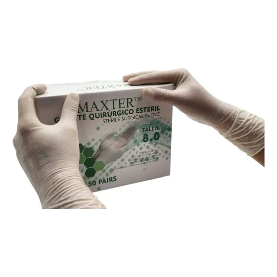 Guantes Esteriles Quirurgicos Latex. 8.0 Caja X 50