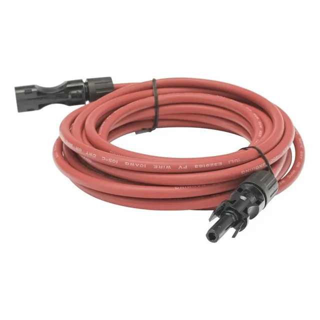 Cable Fotovoltaico 2.5 M Rojo 10 Awg Con Terminal Mc4-m