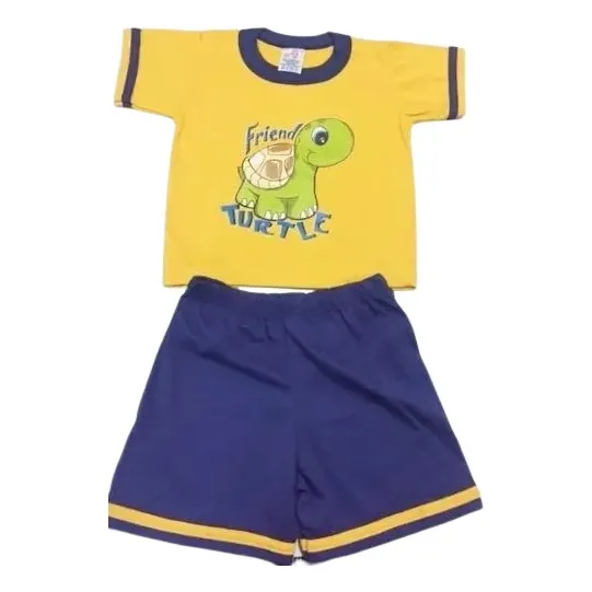 Conjunto Amarilla Friend Tutle Para Bebe 12 Meses
