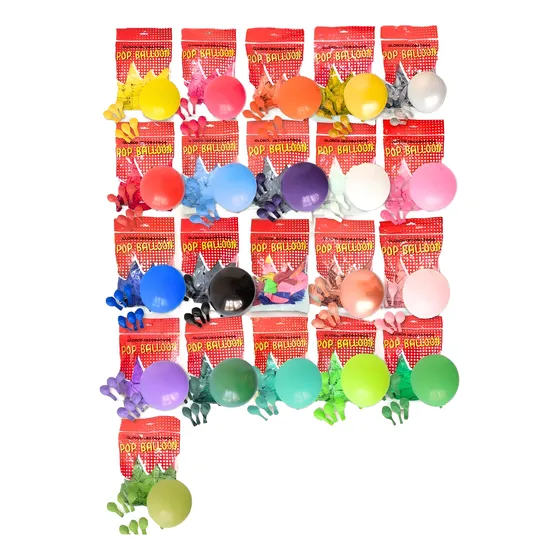 Globos Latex  12  Pulgadas Brillantes Standard X50 Unidades