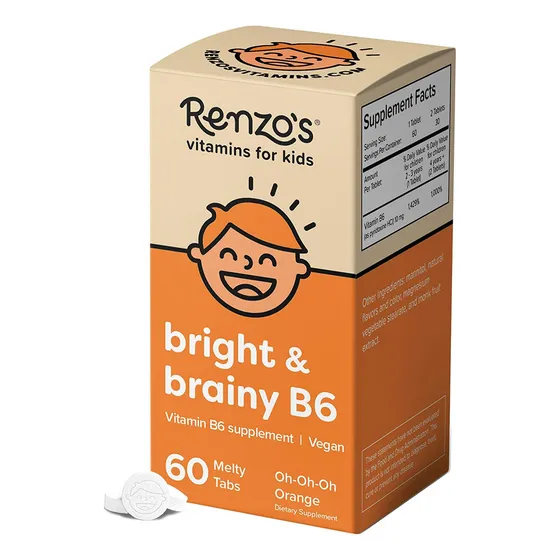 60 Tabletas Derretidas Con Vitamina B6 Renzo's Bright & Brai