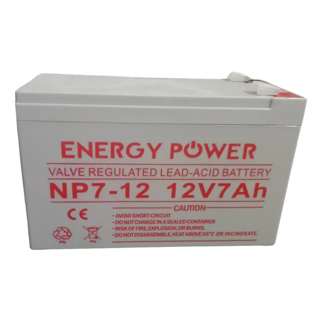 Batería Energy Power 12v 7ah Para Ups/ Coches/ Alarmas
