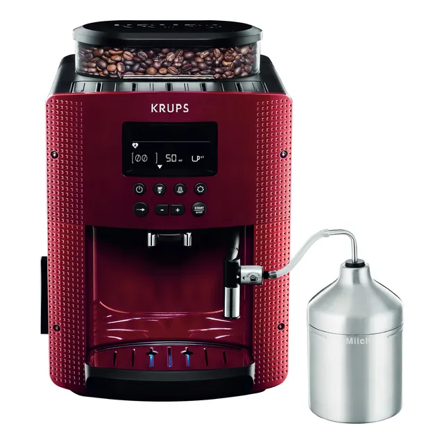 Cafetera Krups EA816 Pisa EA816570 super automática roja expreso 220V