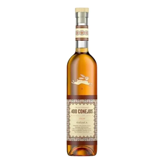 2 Pzs Mezcal 400 Conejos Añejo 700 Ml