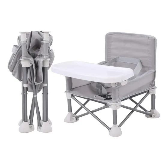 Plegable Sillas Para Comer Bebé Periqueras,exterior Y Hogar Color Gris Sillas Para Niño
