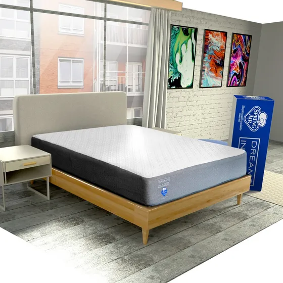 Colchón Spring Air Dreams In A Box King Size Gris