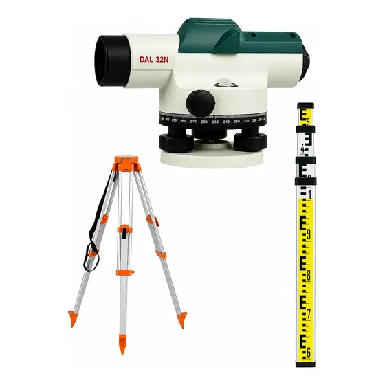 Mira Topografica 32x Eoland Herramienta Profesional Tripode + Nivel