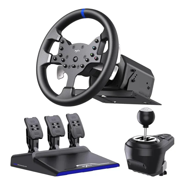 Volante De Carreras Pxn V99 Con Pedales Y Cambiador