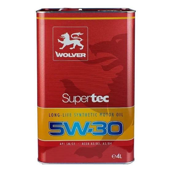 Aceite Para Motor Wolver Supertec Sintético 5w-30 X 4l