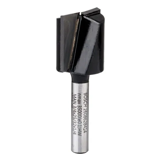 Fresa Para Ranurar Recta 3/4 Doble Filo Bosch 414