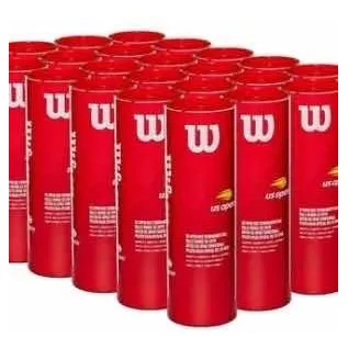 Caja De Pelotas Wilson Us Open Roja (24unid)