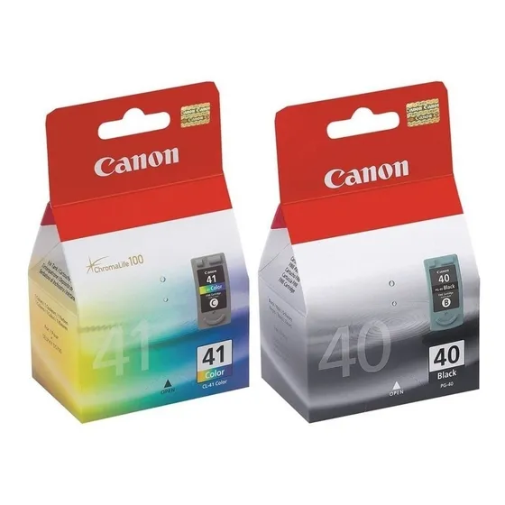 Pack Cartuchos Canon Cl41 + Pg40 Originales Diginet