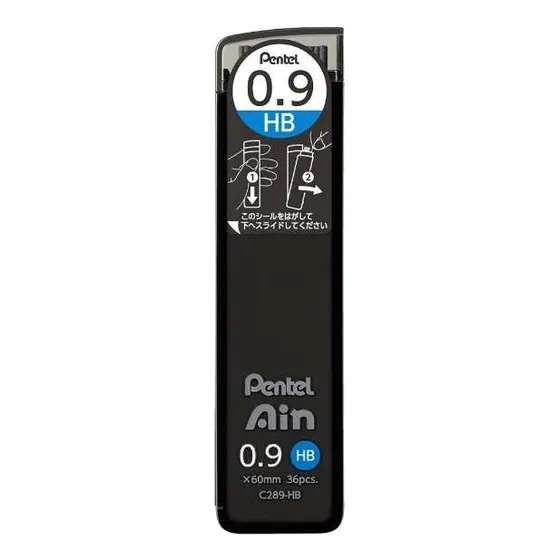 Minas Pentel Ain 0.9mm Tubo X36 Minas
