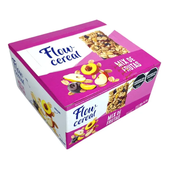 Barrita De Cereal Flow Cereal Mix De Frutas Caja X20