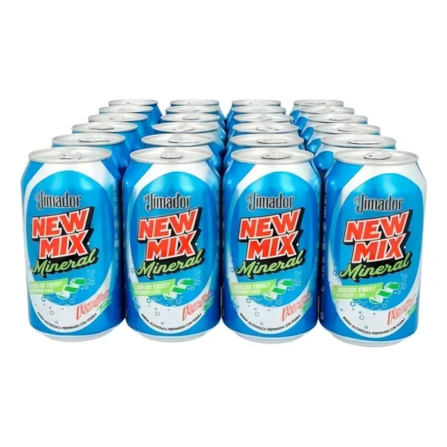 Pack De 24 Bebida Preparada New Mix Jimador Mineral Limón La