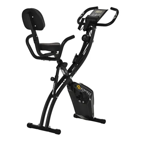 Bicicleta Ergométrica Vertical Dobrável Exercicio Para Perna Preto