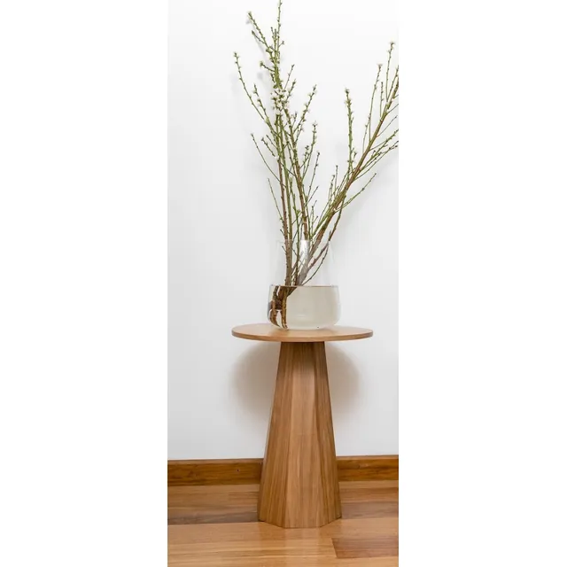 Mesa Baja Auxiliar Velador En Madera Modelo Maasai 