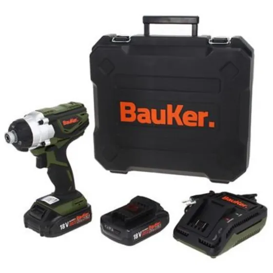 Atornillador De Impacto Inalámbrico Batería 18v Bauker Pf