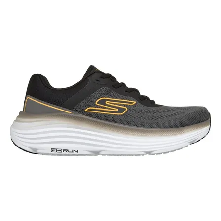 Tênis De Corrida Masculino Max Cush Endeavour Skechers Cinza Escuro / Preto Lisa 38 Br