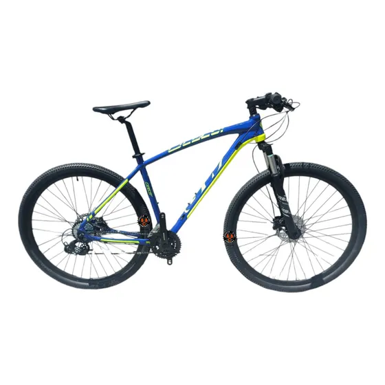 Bicicleta Gw Lynx Freno Hidráulico 8 Vel Bloqueo Mtb Alumini Color Ocelot Azul Amarillo Tamaño Del Marco 19