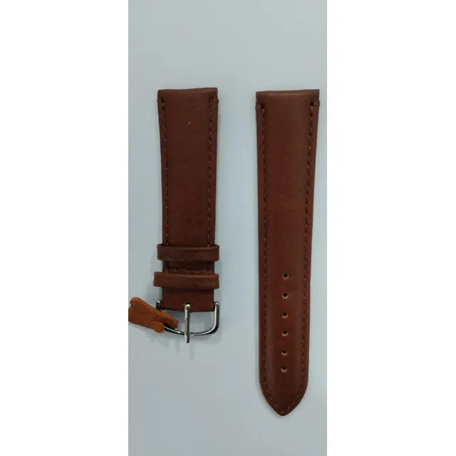 Correas De Cuero Genuino Medida 20 Mm G- Time Marrón Nuevas
