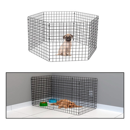 Cercadinho Para Cachorro Pequeno Porte Tipo Móvel Cor Preto Cercadinho Para Cachorro Pequeno Porte Tipo Móvel Cor Preto