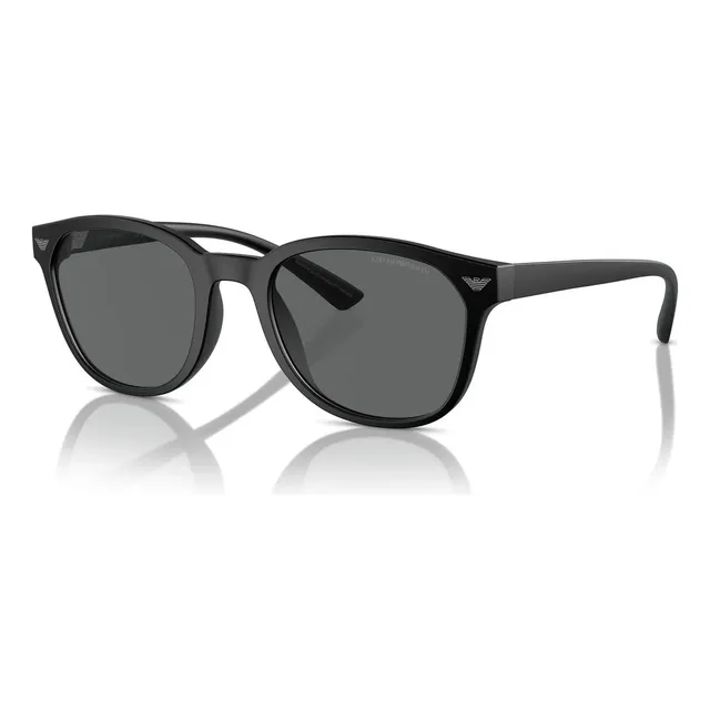 Gafas de sol Emporio Armani EA4225u 500187 53, color negro mate, lente gris oscuro
