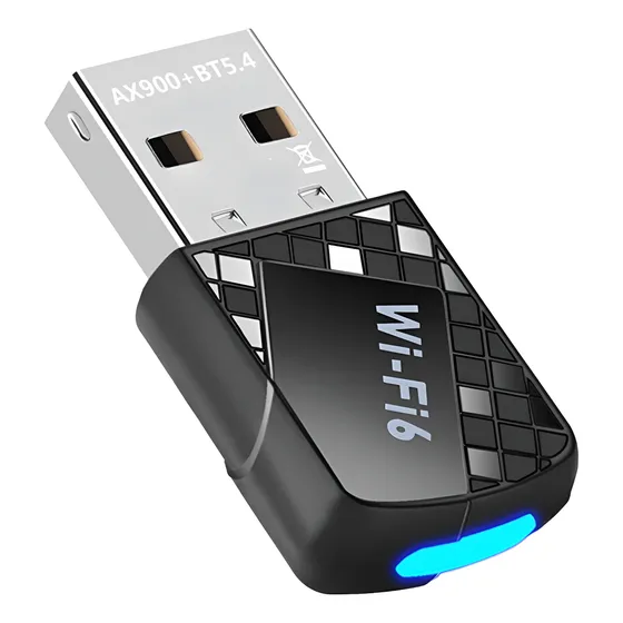 Adaptador Ax900 Usb Wifi 6 5.4 Dongle 2 Em 1 De Banda Dupla