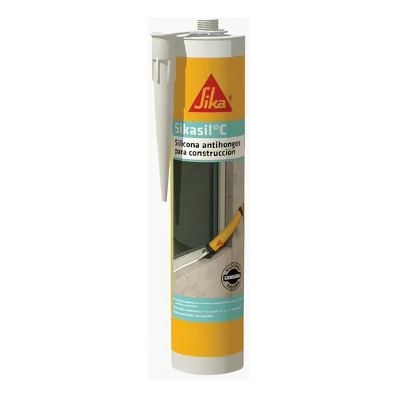 Sellador de Silicona Sikasil C 280cc Color Blanco