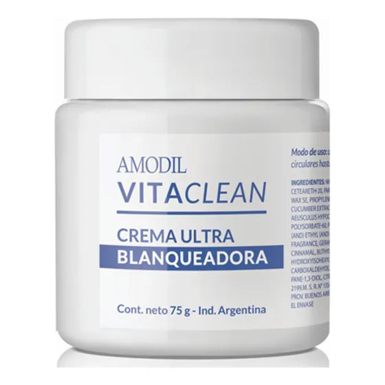 Crema Para Rostro Ultra Blanqueadora Amodil Vitaclean 75g