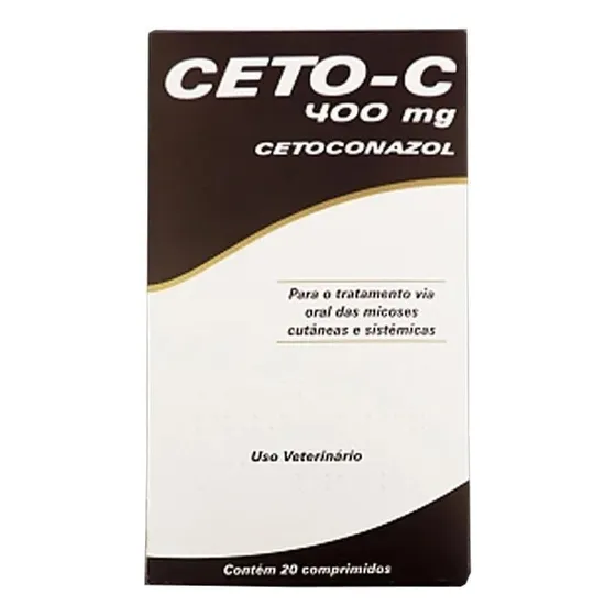 Ceto C 400mg Cetoconazol Cepav 20 Comprimidos