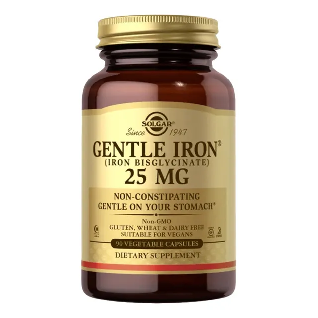 Gentle Iron 25mg Solgar X90 Tabletas Sin Sabor