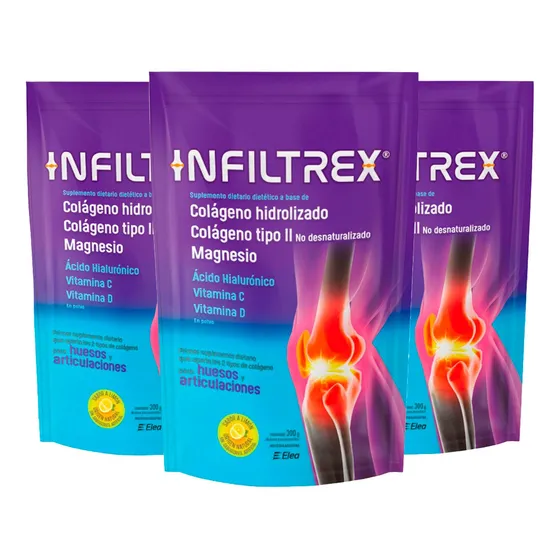 Infiltrex Colágeno Suplemento Huesos Articulaciónes X 3u