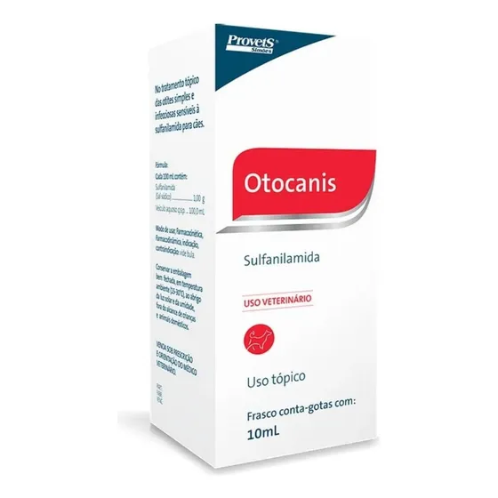 Otocanis Solução Otológica - Otite Em Cães - 10ml
