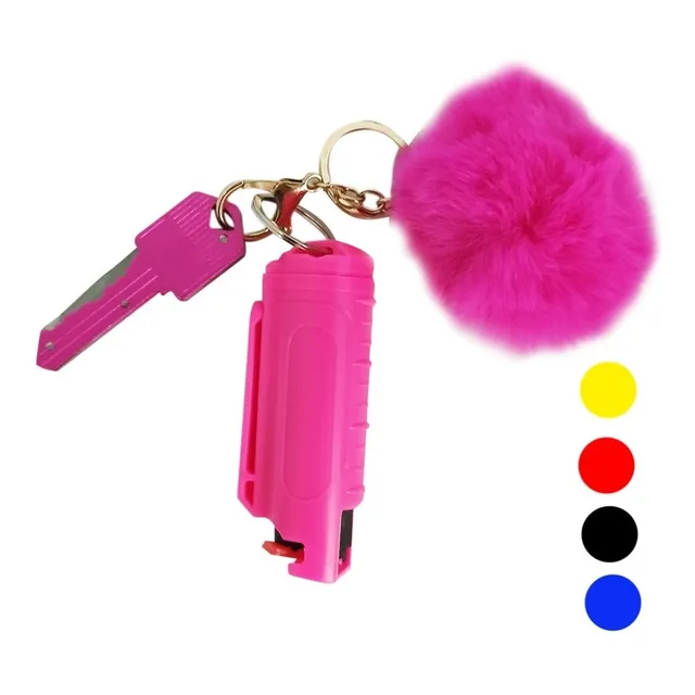 Kit Defensa Personal Spray Gas Pimienta Navaja Llavero 