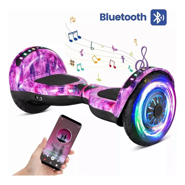 Patineta Eléctrica Hoverboard Bluetooth Y Luces Led Nueva!!!