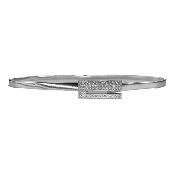 Cinto Tresher Elastizado Hebilla Rectangular Strass