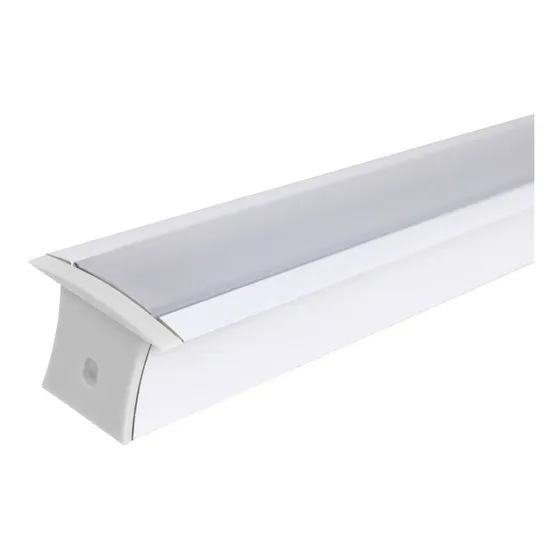 Perfil 35mm Led Embutir 2 Metros + Presilhas P Embutir Gesso
