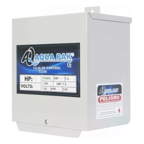 Caja De Control Motor Sumergible Aquapak 3 Hp 230v 1 Fase