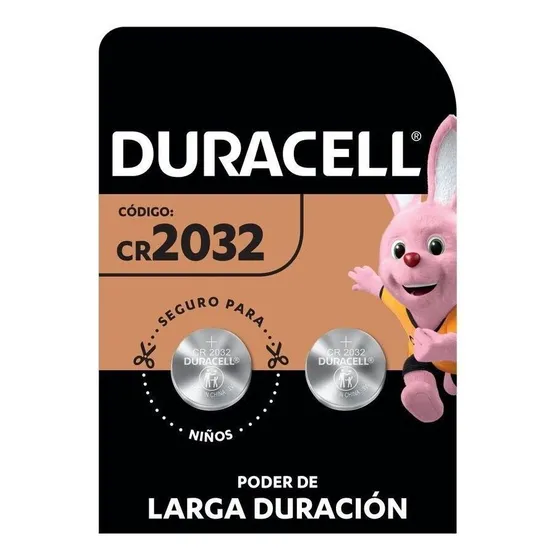 Pila Cr2032 Duracell Botón De Litio Pila De Reloj 