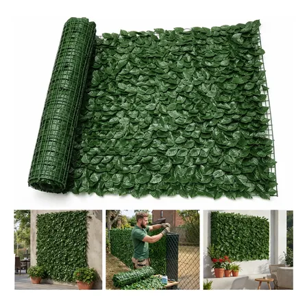 Muro Inglês 3x1 Metros Jardim Vertical Artificial Painel Uv Verde