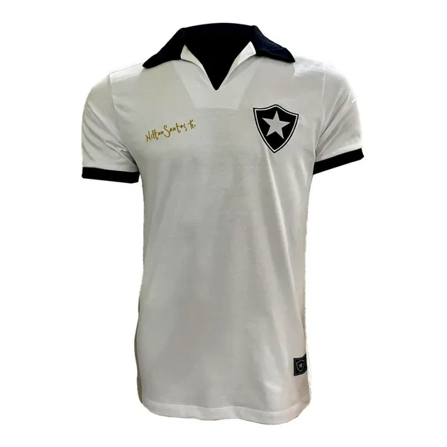 Camisa Botafogo 1962 Retrô Nilton Santos Branca Oficial