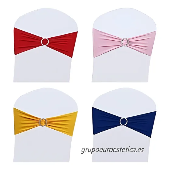 Pack  10 Lazos Silla  Evento  Spandex