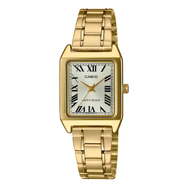Reloj Casio Mujer Ltp-v007g-9budf Color De La Correa Acero Inoxidable