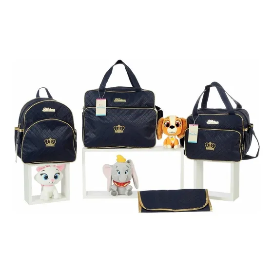 Kit Bolsa Maternidade Menino Menina Impermeável Matelassê 