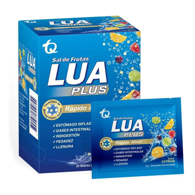 Sal De Frutas Lua Plus 22 Sobres - Alivio De La Pesadez