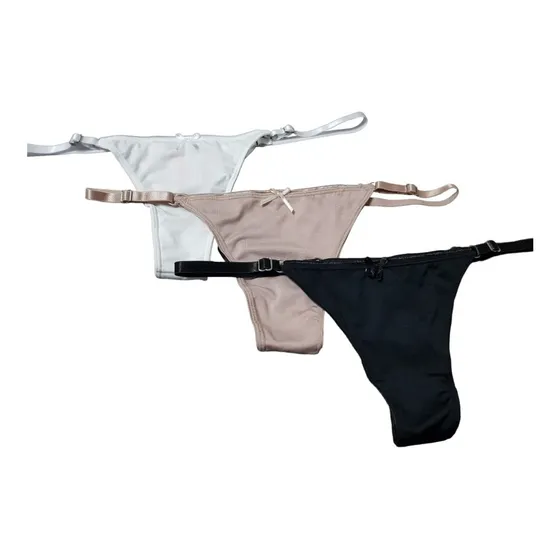 Pack 3 Bombachas Colaless Regulables Microfibra - So Pink!